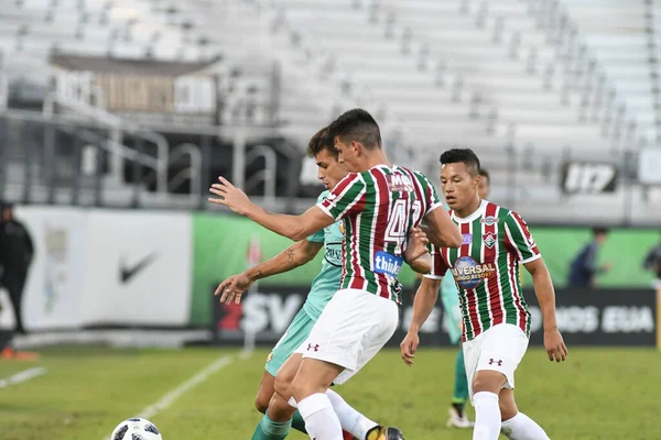 Fluminense Barcelona Durante Copa Florida Spectrum Stadium Enero 2018 Orlando — Foto de Stock