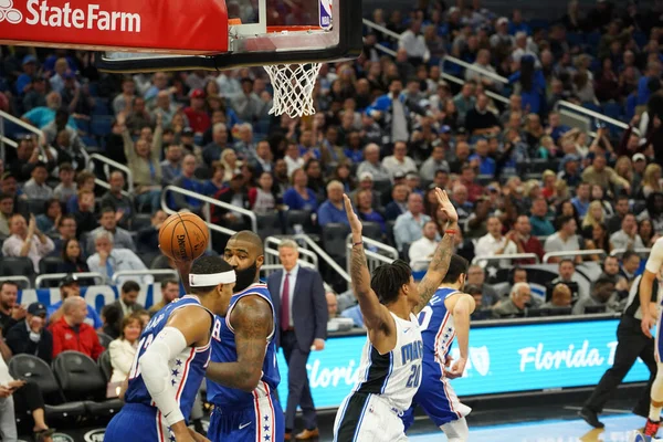 Orlando Magic, Philadelphia 76ers 'ı 13 Kasım 2019 Çarşamba günü Amway Center' da ağırlamaktadır. Fotoğraf: Marty Jean-Louis