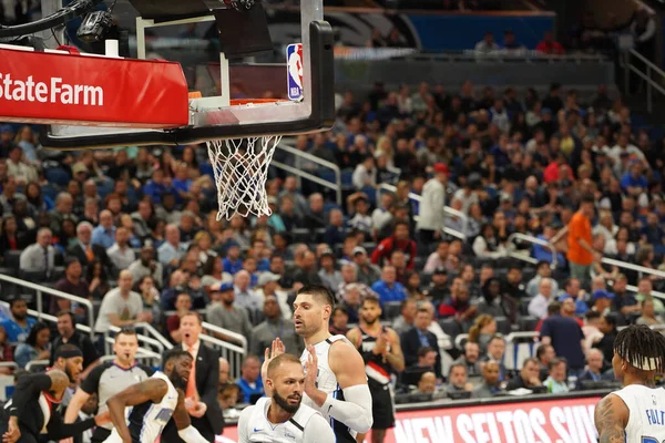 Orlando Magic Hospeda Portland Trailblazers Amway Center Orlando Florida Segunda — Fotografia de Stock