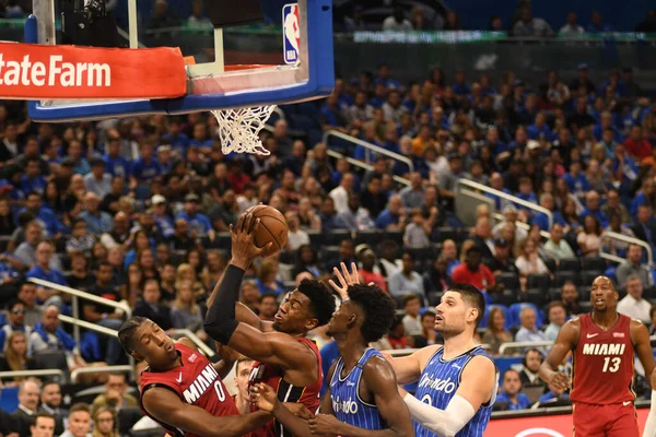 Orlando Magic Värd Miami Heat Amway Center Orlando Florida Den — Stockfoto