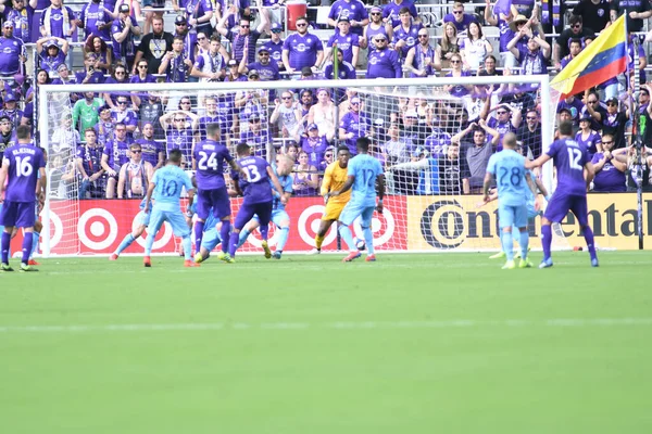 Orlando City Host New York City Orlando City Stadium Orlando - Stock-foto