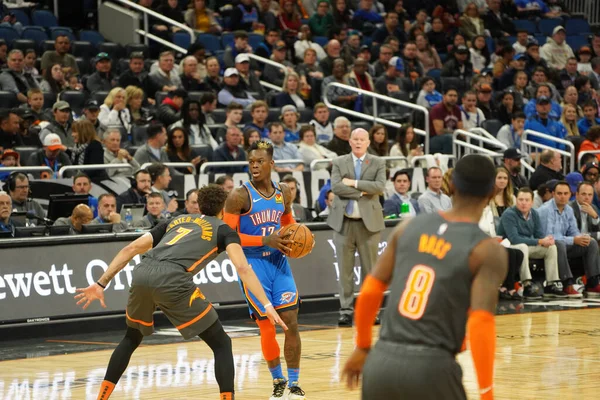 Orlando Magic Hostit Oklahoma Hrom Amway Center Orlando Florida Středu — Stock fotografie