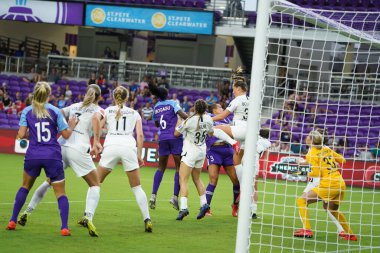 Foto Prides, 11 Mayıs 2019 Cumartesi günü Orlando City Stadyumu 'nda Portland Thorns FC' ye ev sahipliği yapıyor..