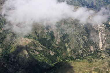 Karayiplerdeki Adaların Havadan Görünümü.  
