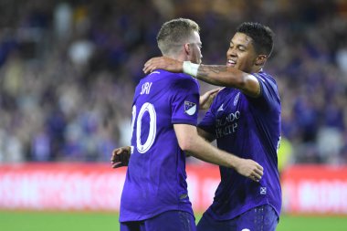 Orlando City 20 Şubat 2019 Çarşamba günü Orlando Fl 'daki Orlando City Stadyumu' nda New England 'a ev sahipliği yaptı.