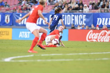 Japonya, İngiltere 'ye karşı Raymond James Stadyumu' nda 5 Mart 2019 'da Tampa Florida' da.