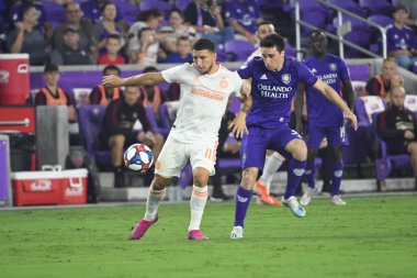 Orlando City, 23 Ağustos 2019 Cuma günü Florida, Orlando 'daki Exploria Stadyumu' nda Atlanta United 'a ev sahipliği yaptı.