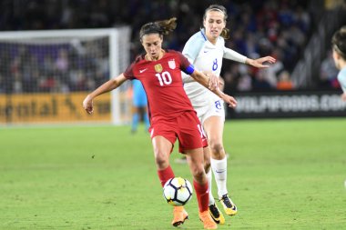 ABD, 7 Mart 2018 tarihinde Orlando City Stadyumu 'ndaki SheBelives Kupası' nda İngiltere ile karşı karşıya geldi..  