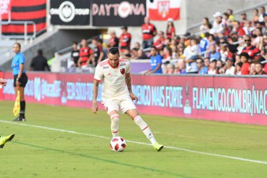 Flamengo Eintracht Frankfurt 'a karşı 12 Ocak 2019 Cumartesi günü Orlando City Stadyumu' nda.  