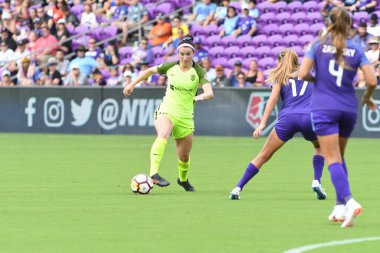 Orlando Pride 21 Temmuz 2018 'de Orlando Florida' daki Exploria Stadyumu 'nda Seattle Reign FC' ye ev sahipliği yapmaktadır. Fotoğraf: Marty Jean-Louis