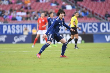 Japonya, İngiltere 'ye karşı Raymond James Stadyumu' nda 5 Mart 2019 'da Tampa Florida' da. 