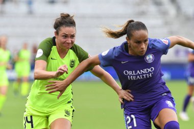 Orlando Pride 21 Temmuz 2018 'de Orlando Florida' daki Exploria Stadyumu 'nda Seattle Reign FC' ye ev sahipliği yapmaktadır. Fotoğraf: Marty Jean-Louis
