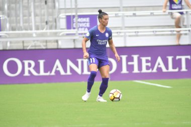 Orlando Pride 21 Temmuz 2018 'de Orlando Florida' daki Exploria Stadyumu 'nda Seattle Reign FC' ye ev sahipliği yapmaktadır. Fotoğraf: Marty Jean-Louis