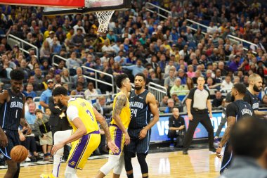 Orlando Magic 11 Aralık 2019 Çarşamba günü Orlando Forida 'daki Amway Center' da Los Angeles Lakers 'a ev sahipliği yaptı. Fotoğraf: Marty Jean-Louis