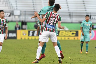 Fluminense, Florida Kupası 'nda 15 Ocak 2018' de Orlando Florida 'da oynanan Spektrum Stadyumu' nda Barcelona SC 'ye karşı..