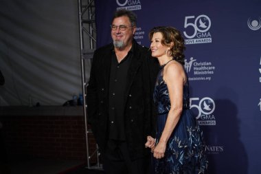 15 Ekim 2019 'da Nashville, Tennessee' deki Linbscome Üniversitesi 'nde verilen 50. GMA Dove Ödülleri sırasında kırmızı halı. 