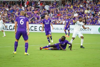 Orlando City SC, 19 Haziran 2019 Çarşamba günü Orlando 'daki Exploria Stadyumu' nda düzenlenen ABD Açık Kupası sırasında New England Devrimi 'ne ev sahipliği yaptı. 