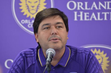 Orlando City SC, Dom Dwyer 'ı tanıtmak için bir basın toplantısı düzenledi..  