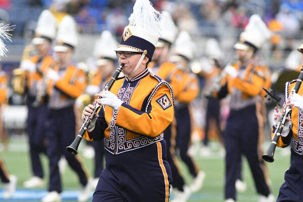 Notre Dame face LSU during the Citrus Bowl at Camping World Stadium in Orlando Florida on January 1, 2018.  Photo Credit:  Marty Jean-Louis