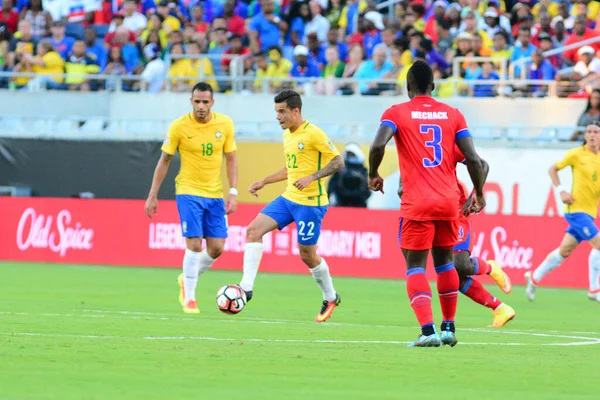 Brazil Face Haiti Copa America Centenario Orlando Florida Camping World — Stock Photo, Image