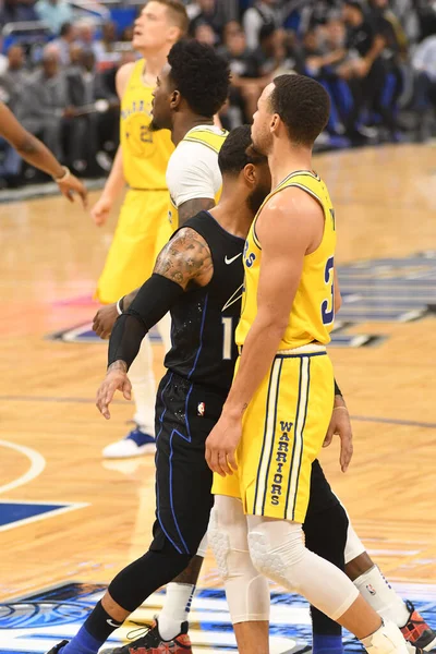 Orlando Magic Gastheer Van Golden State Warriors Het Amway Center — Stockfoto