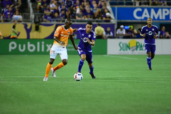 Orlando City Házigazdája Houston Dynamo Július 2016 Camping World Stadium — Stock Fotó