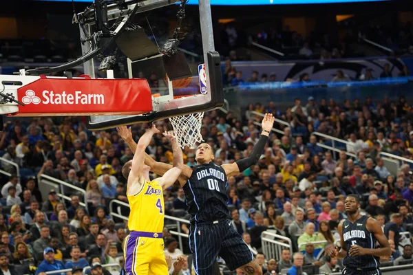 Orlando Magic Φιλοξενεί Τους Lakers Στο Amway Center Στο Orlando — Φωτογραφία Αρχείου