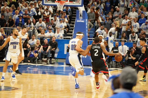 Orlando Magic Házigazdák Toronto Rapters Alatt Nba Rájátszás Forduló Amway — Stock Fotó