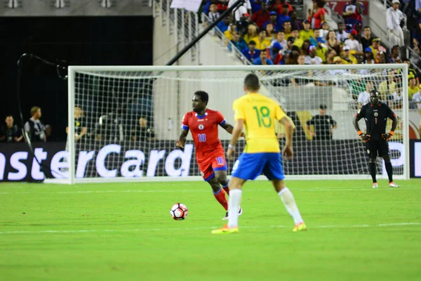 Brasil Enfrenta Haití Durante Copa América Centenario Orlando Florida Camping —  Fotos de Stock