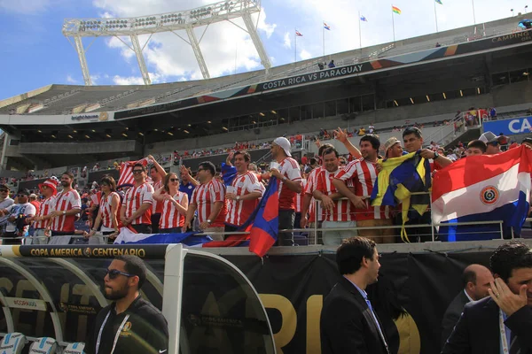 Kosta Rika Copa America Centenario Sırasında Paraguay Ile Orlando Florida — Stok fotoğraf