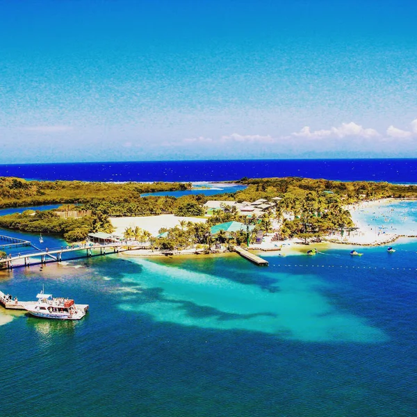 Beautiful Mahogany Bay Honduras Mei 2014 — Stockfoto