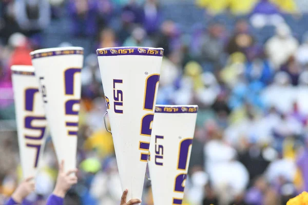 Notre Dame Čelí Lsu Během Citrus Bowl Stadionu Camping World — Stock fotografie