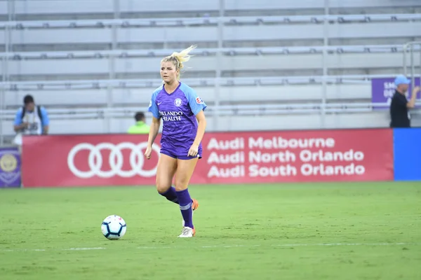 Orlando Pride Gastheer Van Utah Royals Exploria Stadium Zaterdag Augustus — Stockfoto