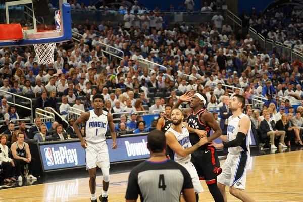 Orlando Magic Hosts Toronto Rapters Nba Playoff Amway Arena Orlando — Stockfoto