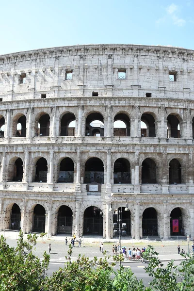 Uma Bela Vista Famoso Coliseu Roma Itália — Fotografia de Stock