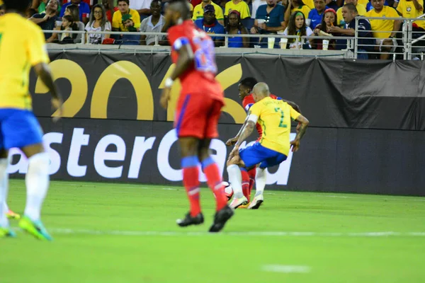 ブラジルは 2016年6月8日にフロリダ州オーランドで開催されたコパ アメリカ センテナリオでハイチと対戦する — ストック写真