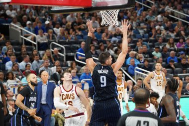 Orlando Magic 30 Ekim 2019 Çarşamba günü Orlando Forida 'daki Amway Center' da New York Knicks 'e ev sahipliği yaptı..