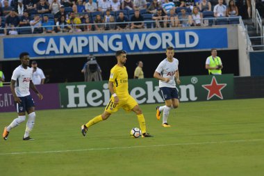 Paris Saint-Germain, Tottenham Hotspur 'a karşı 22 Temmuz 2017' de Orlando Florida 'daki Citrus Bowl' da. 