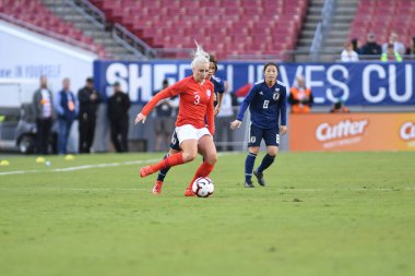 Japonya, İngiltere 'ye karşı Raymond James Stadyumu' nda 5 Mart 2019 'da Tampa Florida' da. 