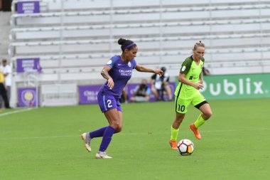 Orlando Pride 21 Temmuz 2018 'de Orlando Florida' daki Exploria Stadyumu 'nda Seattle Reign FC' ye ev sahipliği yapmaktadır. Fotoğraf: Marty Jean-Louis