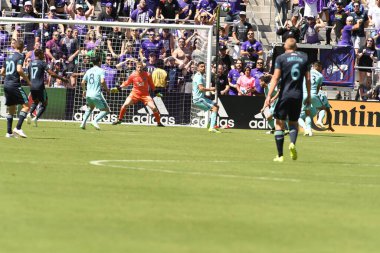 Orlando City SC 20 Nisan 2019 'da Orlando City Stadyumu' nda Vancouver Whitecaps 'a ev sahipliği yapıyor..  
