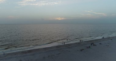 4 Ağustos 2017 'de Florida' daki Güzel Clearwater Sahili 'nin hava görüntüsü..