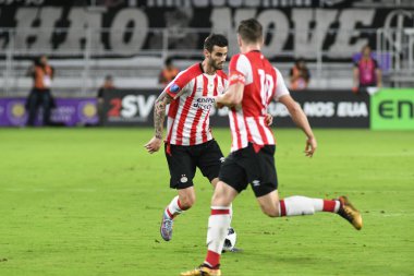 Korintliler, 10 Ocak 2018 'de Orlando City Stadyumu' nda düzenlenen Florida Kupası 'nda PSV Eindhoven' a karşı..  