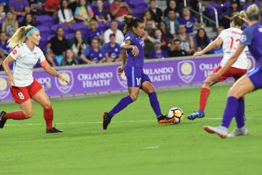 Orland Pride, 25 Ağustos 2018 'de Orlando Florida' daki Exploria Stadyumu 'nda Chicago Red Stars' a ev sahipliği yapıyor..  