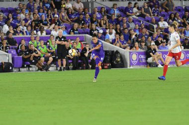 Orland Pride, 25 Ağustos 2018 'de Orlando Florida' daki Exploria Stadyumu 'nda Chicago Red Stars' a ev sahipliği yapıyor..  