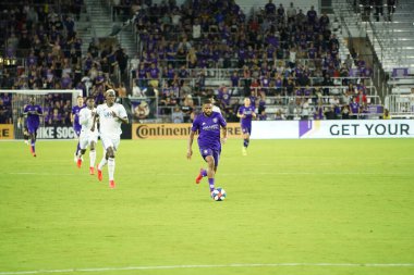 Orlando City SC, 19 Haziran 2019 Çarşamba günü Orlando 'daki Exploria Stadyumu' nda düzenlenen ABD Açık Kupası sırasında New England Devrimi 'ne ev sahipliği yaptı.