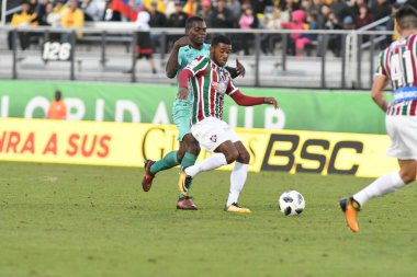 Fluminense, Florida Kupası 'nda 15 Ocak 2018' de Orlando Florida 'da oynanan Spektrum Stadyumu' nda Barcelona SC 'ye karşı..