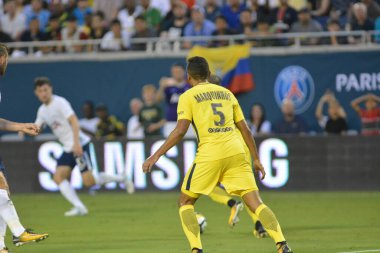 Paris Saint-Germain, Tottenham Hotspur 'a karşı 22 Temmuz 2017' de Orlando Florida 'daki Citrus Bowl' da.  
