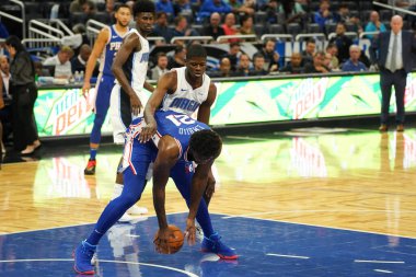 Orlando Magic 13 Ekim 2019 'da Florida, Orlando' daki Amway Center 'da Philadelphia 76ers' a ev sahipliği yaptı.. 