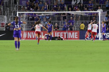 Orland Pride, 25 Ağustos 2018 'de Orlando Florida' daki Exploria Stadyumu 'nda Chicago Red Stars' a ev sahipliği yapıyor..